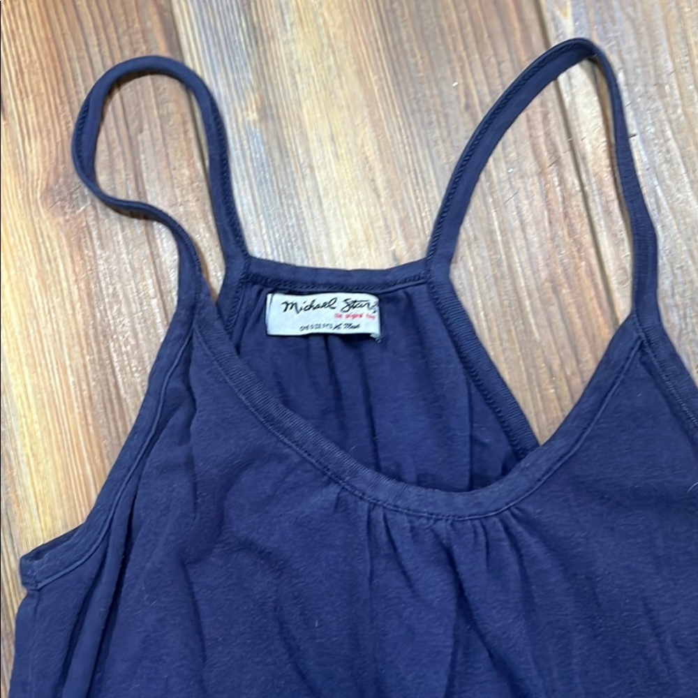 Michael Stars Deep Blue Sleeveless Top
